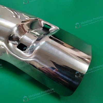 Prototype deep draw metal stamping SUS304 brushing shot blasting untuk sepeda motor